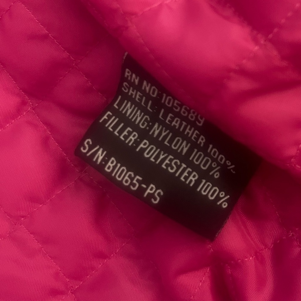 NWT NOS Cuero Pink Fuchsia Suede Bomber Jacket Vintage 2000 Medium - Picture 13 of 15
